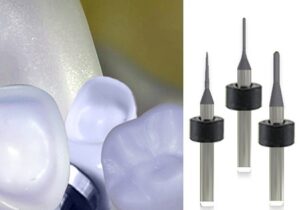 Versamill ax300/400 OEM Glass Ceramic Tool D2.5xL13x44.5 Electroplated Diamond Coated Ballnose Grinding Bur.