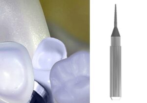 Versamill ax200/450/500(L) OEM Glass Ceramic Tool D1.0xL10x50 Electroplated Diamond Coated Ballnose Grinding Bur.