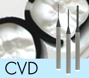 Versamill 5XS OEM Zirconia Tool D1.7xL18x50 ND3000, Diamond Coated Flat Endmill.