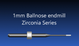 Versamill ax305D Masterpiece XL Zirconia Tool D1.0xL16x53 CVD Diamond Coated Ballnose Endmill