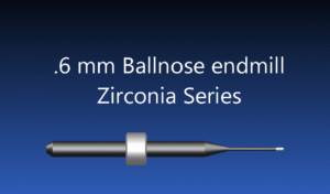 Versamill ax305D Masterpiece XL Zirconia Tool D0.6xL10x45 CVD Diamond Coated Ballnose Endmill